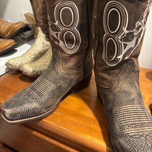 New Bull Rider 8 Seconds Bull Necj Cowboy Boots